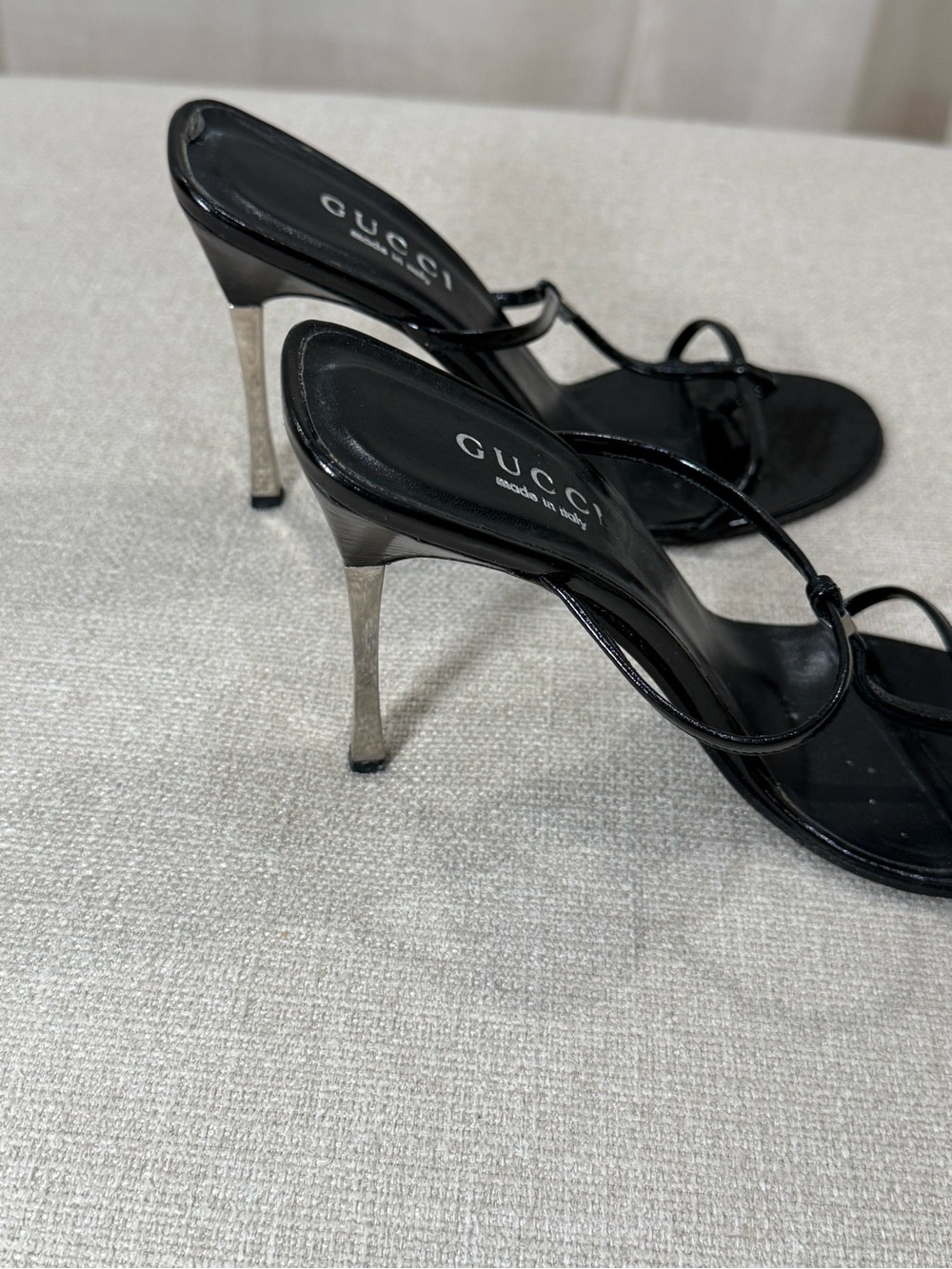 Tom Ford Gucci Black Strappy Heels - Picture 3 of 6